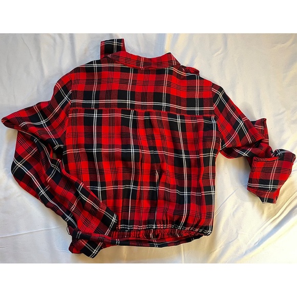 Express Plaid Flannel Belted Dress - Picture 9 of 11